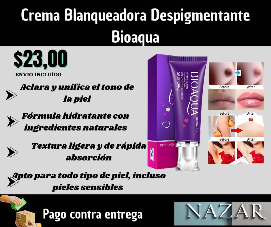 CREMA BLANQUEADORA DESPIGMENTANTE BIOAQUA